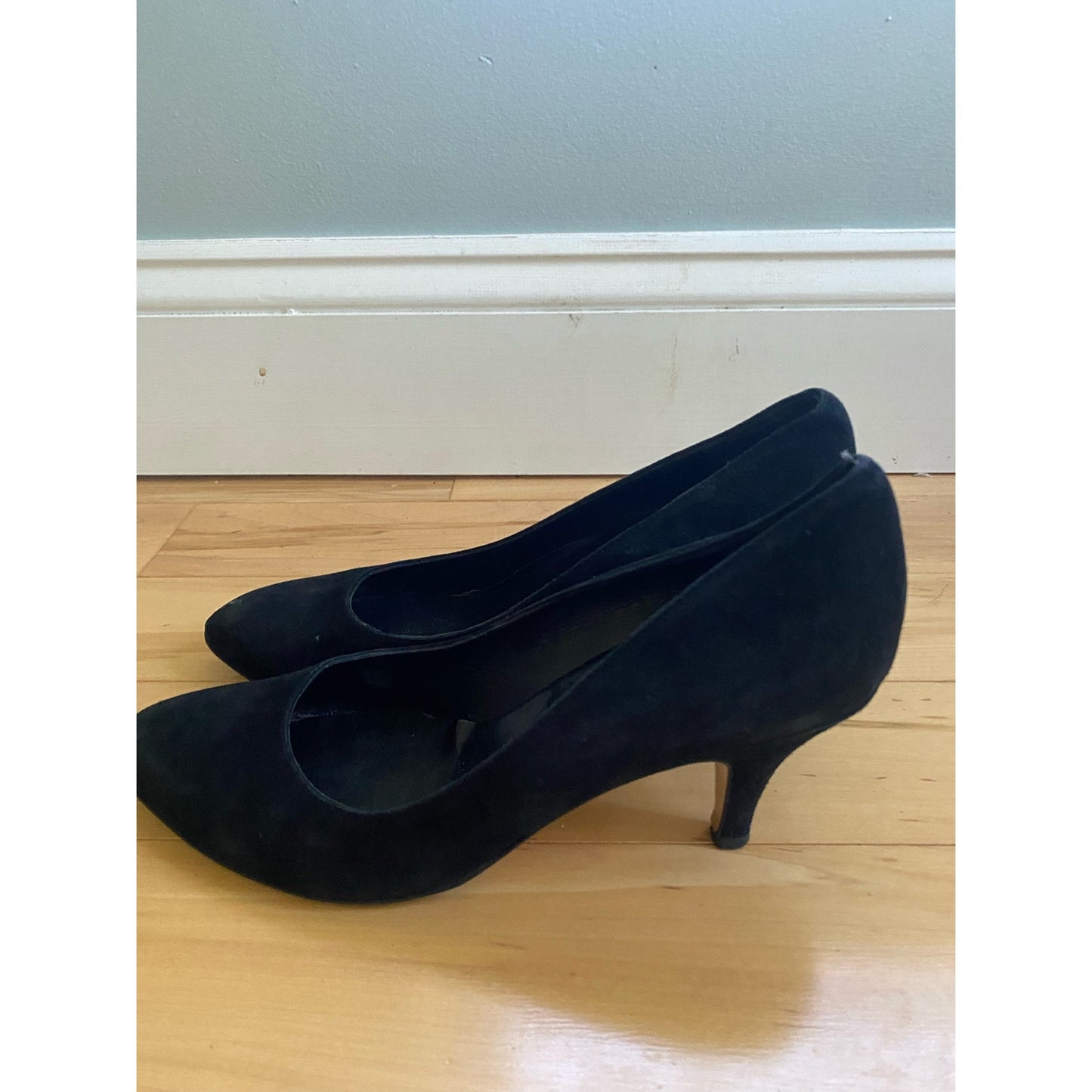 Sacco Comfort Black Suede Shoes Size 38.5