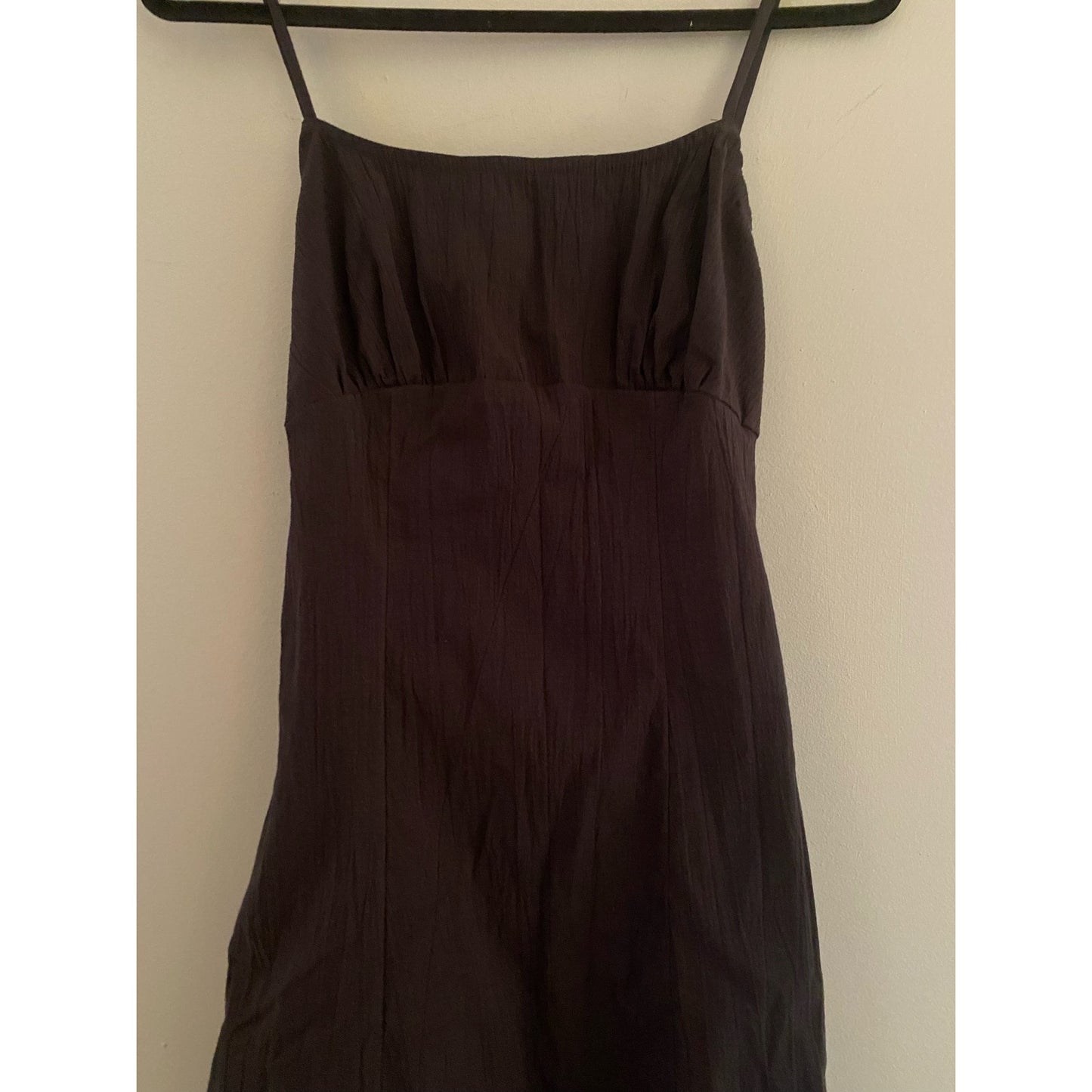 NWT Black Strappy Midi Dress Size L