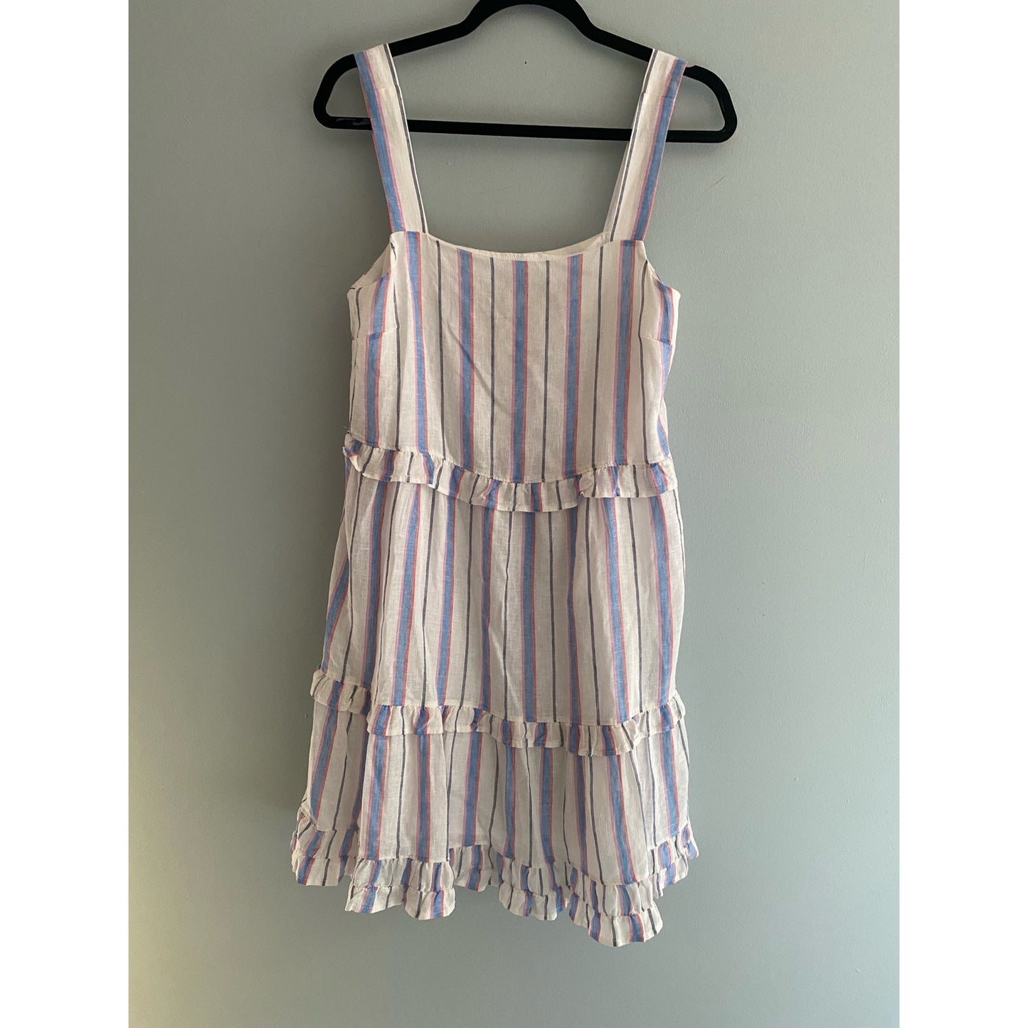 NWT Rails Sandy Dress Tahiti Stripe Tiered Ruffles Size S