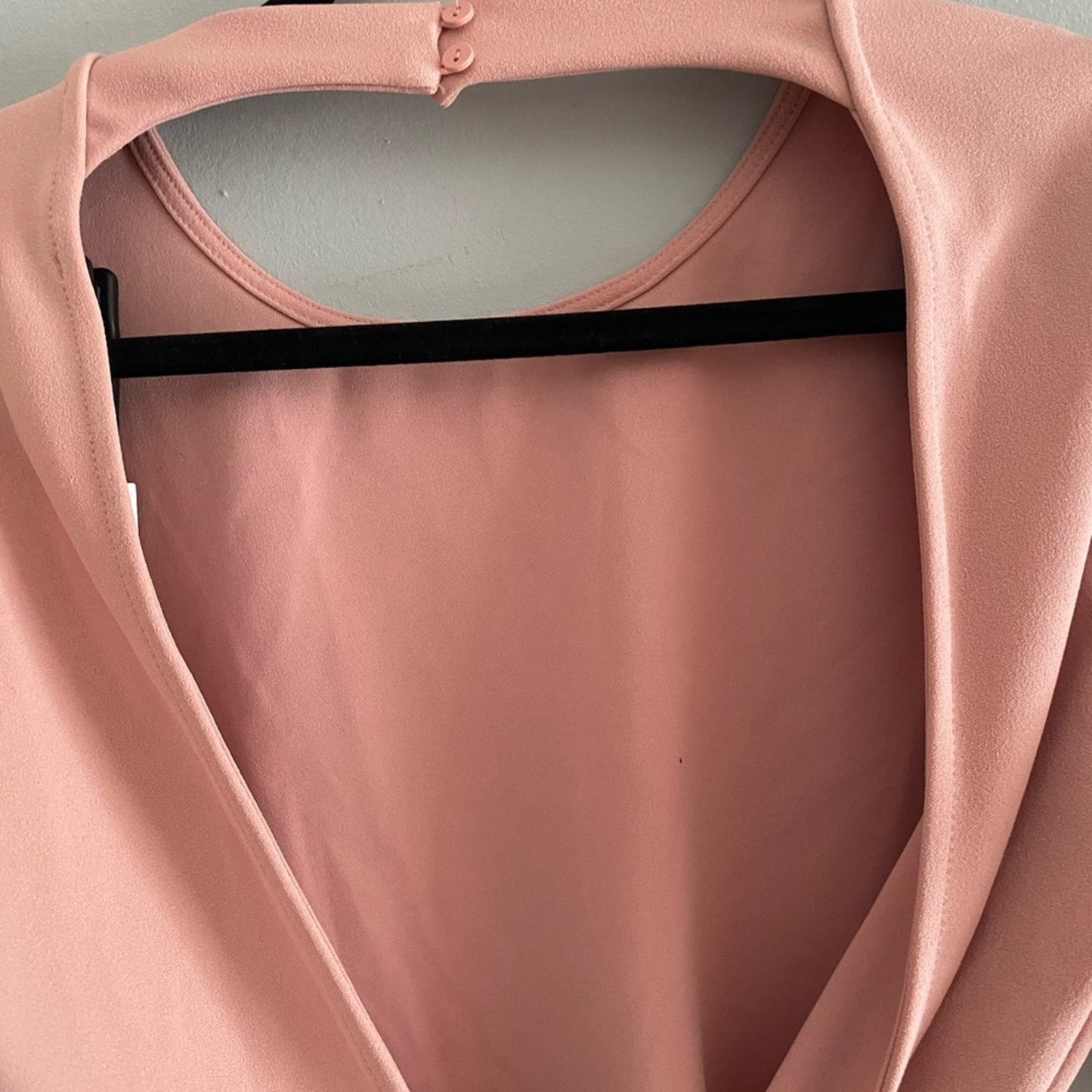 NWT Zara Pink Cropped Wrap Shirt Size XL