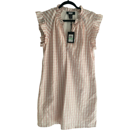 NWT DKNY Pink and White Checked Dress Size 8