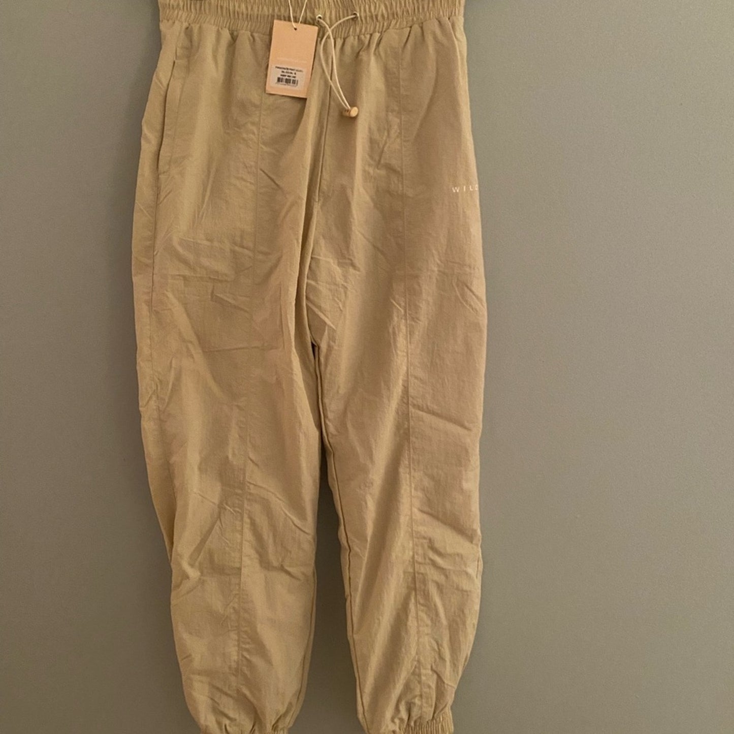 NWT WILO The Label Parachute Pants In Clay Size S