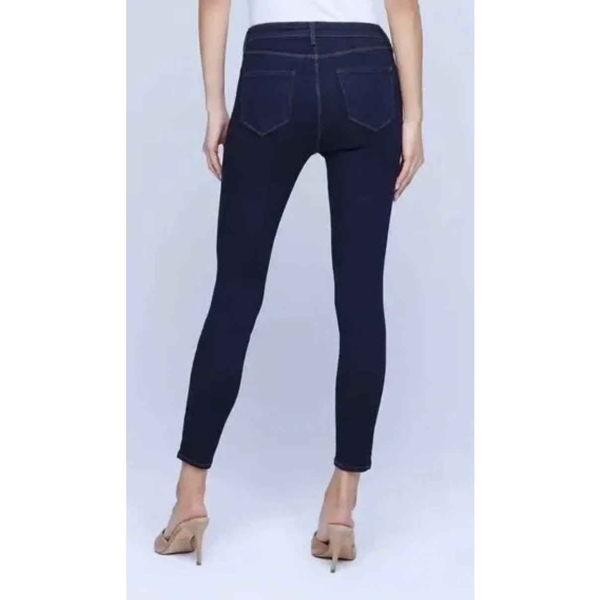 L'Agence Margot Skinny High Rise Jeans in Midnight Size 27