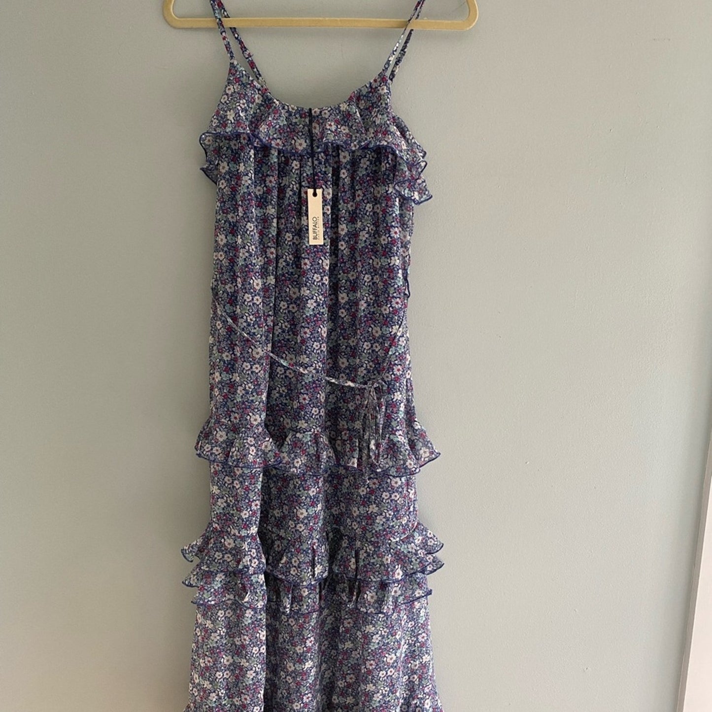 NWT Buffalo David Bitton Floral Tiered Dress Size XS