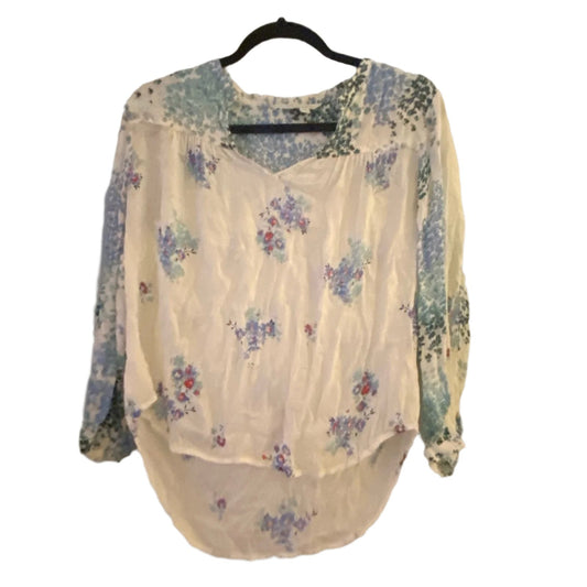 Lucky Brand Floral Blouse Size S