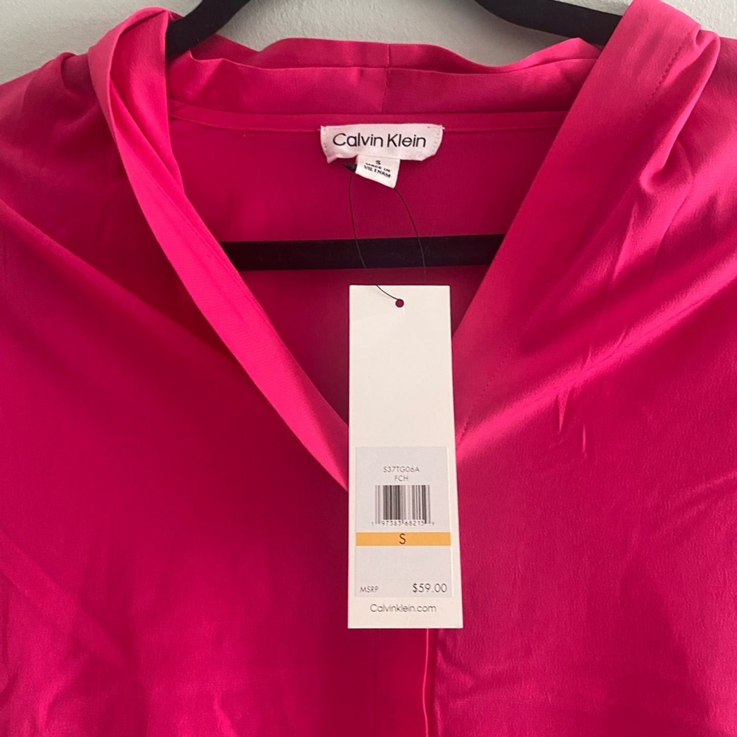 NWT Calvin Klein Silky Shirt Size S