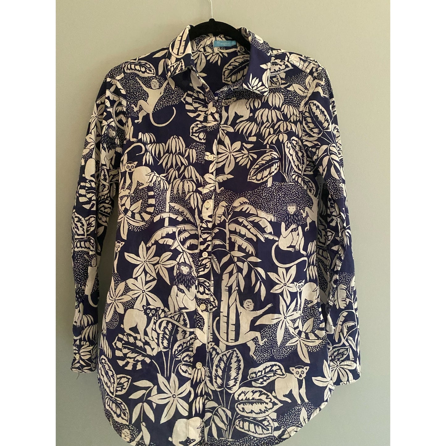 J. McLaughlin Jungle Print Shirt Size XS