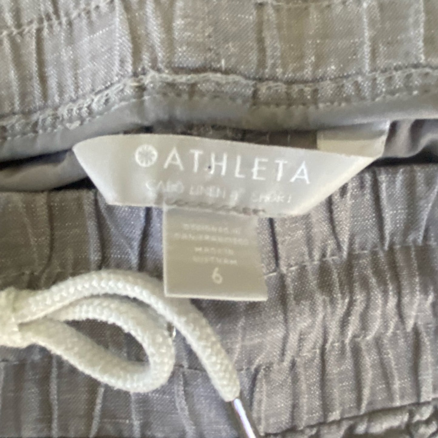 Athleta Cabo Linen 4” Shorts Size 6