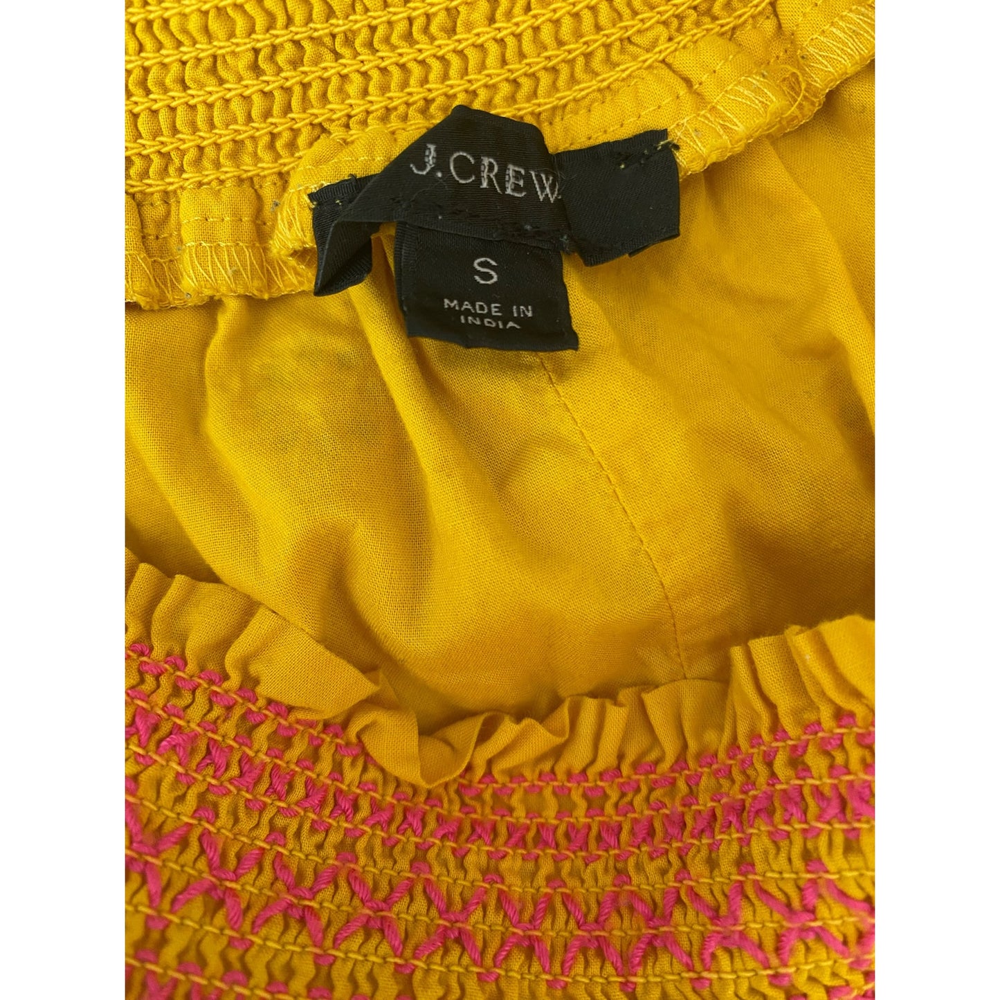 J Crew eyelet midi skirt in rich saffron Size S