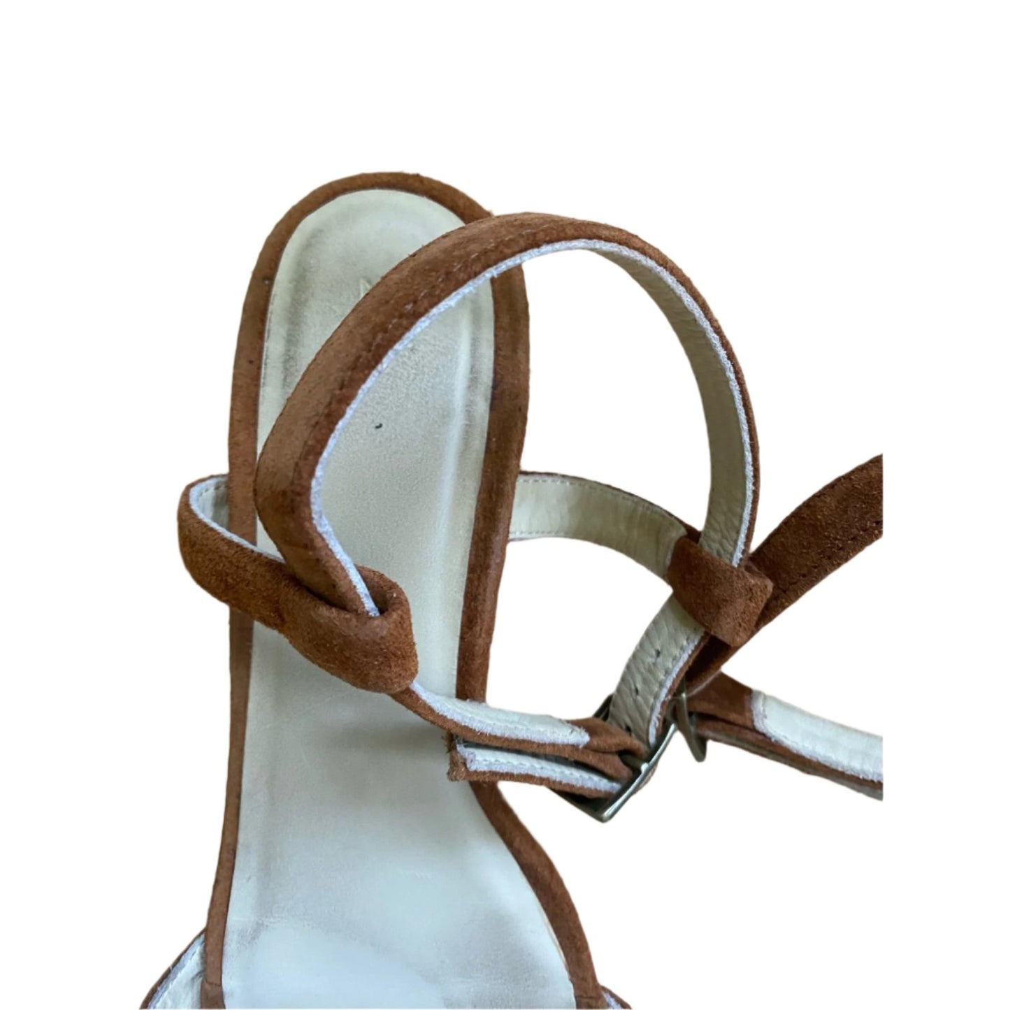 Nisola Brown Suede Sandals Size 7