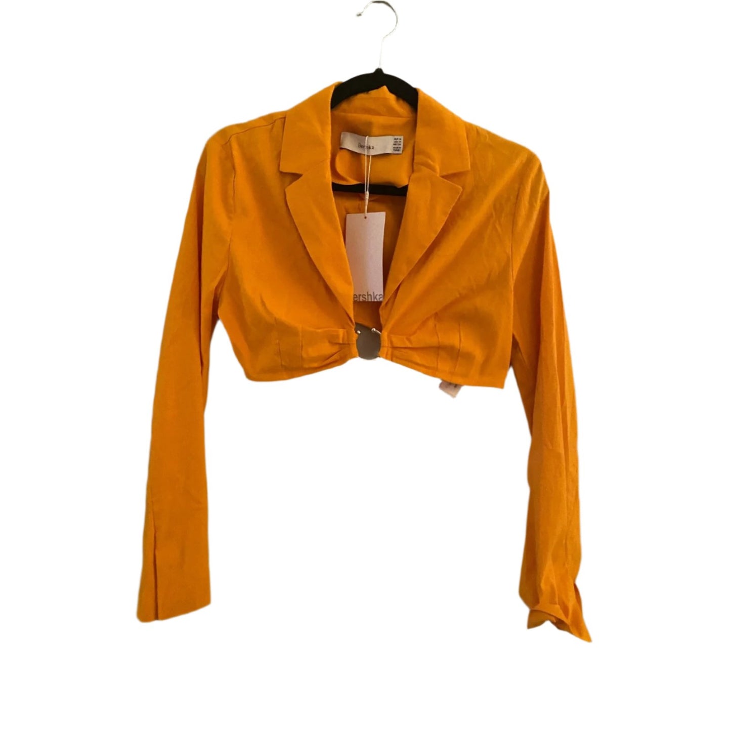 NWT Bershka Orange Cropped Top Size M