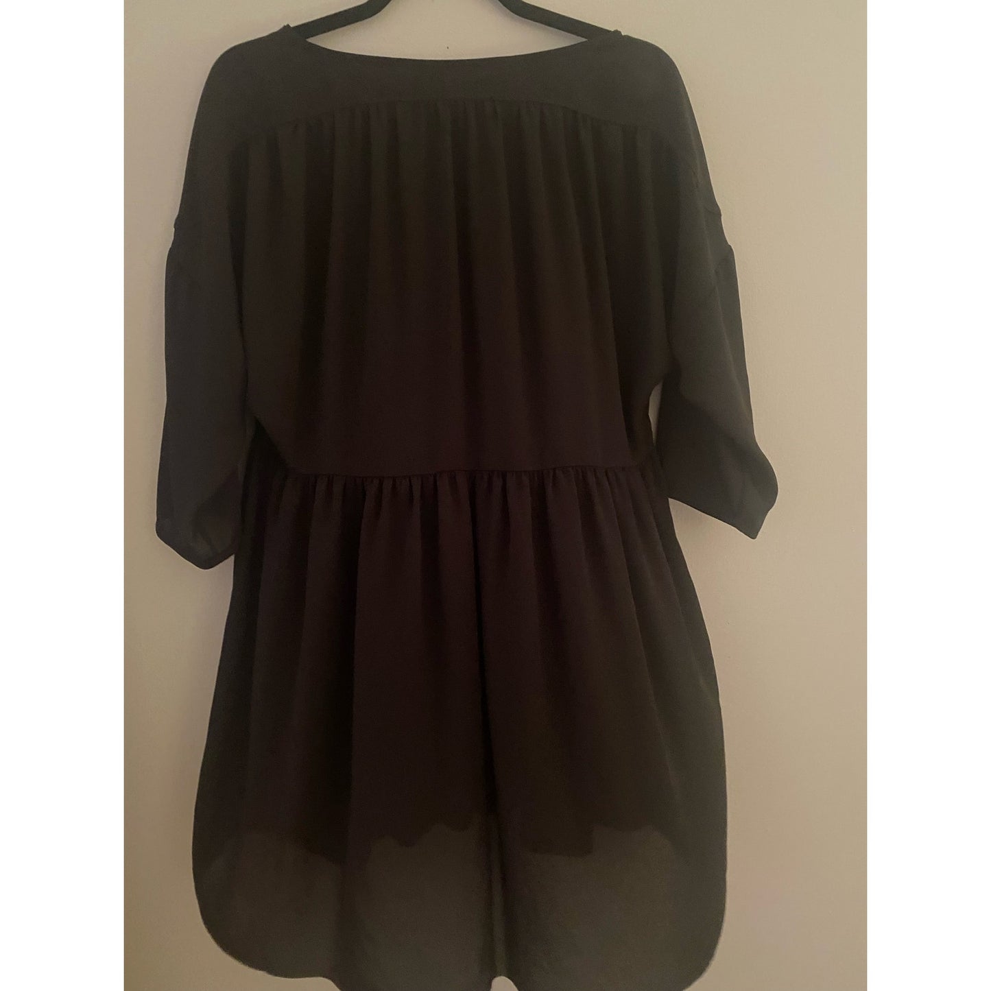 Le Fou Wilfred Black Sheer Dress Size