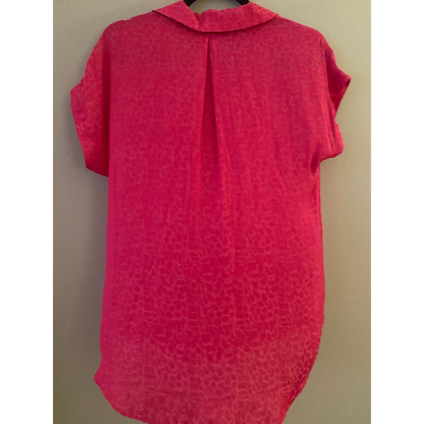 NWT Rachel Roy Silky Pink Animal Print Top Size XS