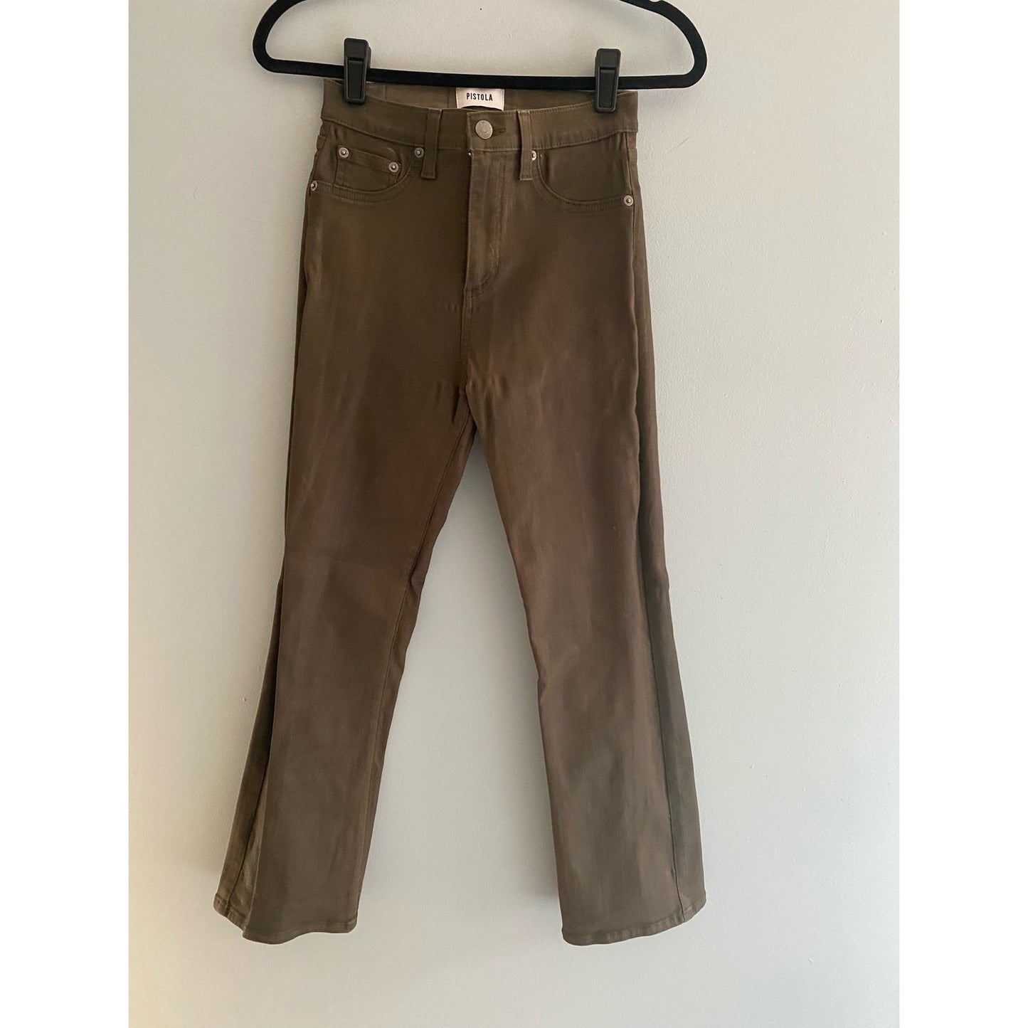 NWOT Pistola Lennon Coated Pants in Juniper Size 27