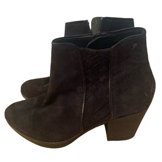 Eric Michael Black Suede Boots Size 36