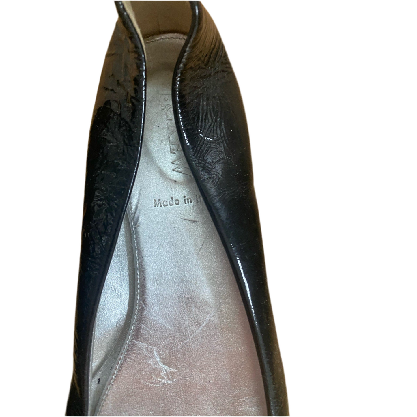 J. Crew Black Patent Leather  Ballet Flats Size 7.5