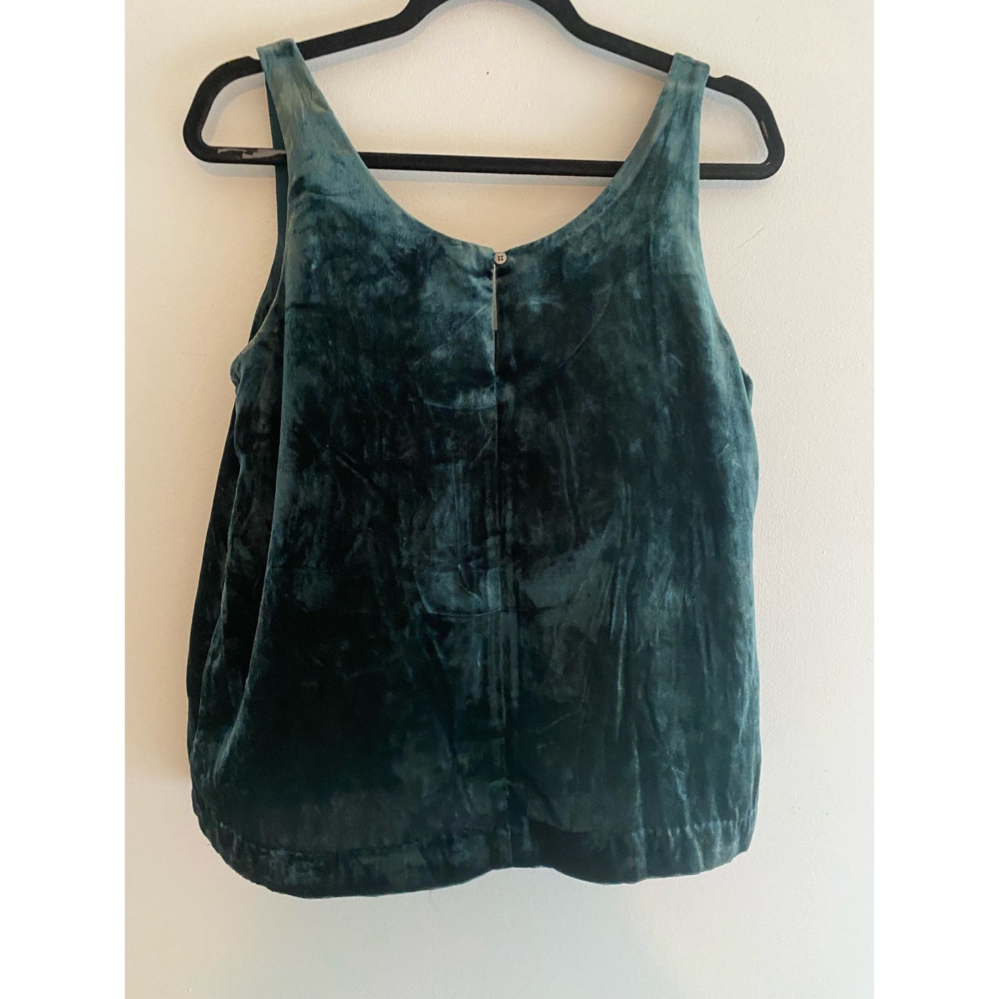 NWT J. Crew Green Velvet Tank Size 8