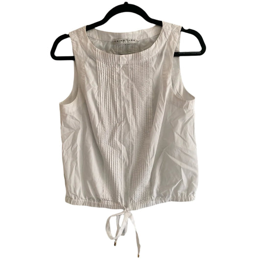 Trina Turk White Cotton Sleeveless Top Size XS