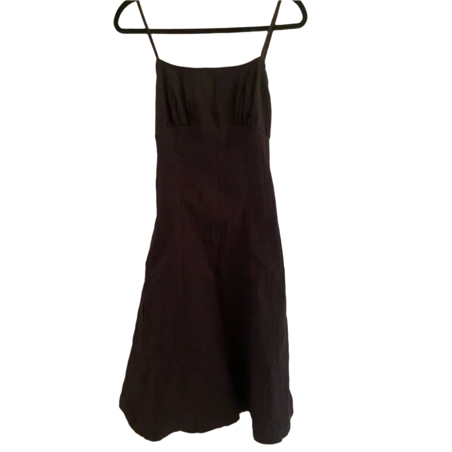 NWT Black Strappy Midi Dress Size L