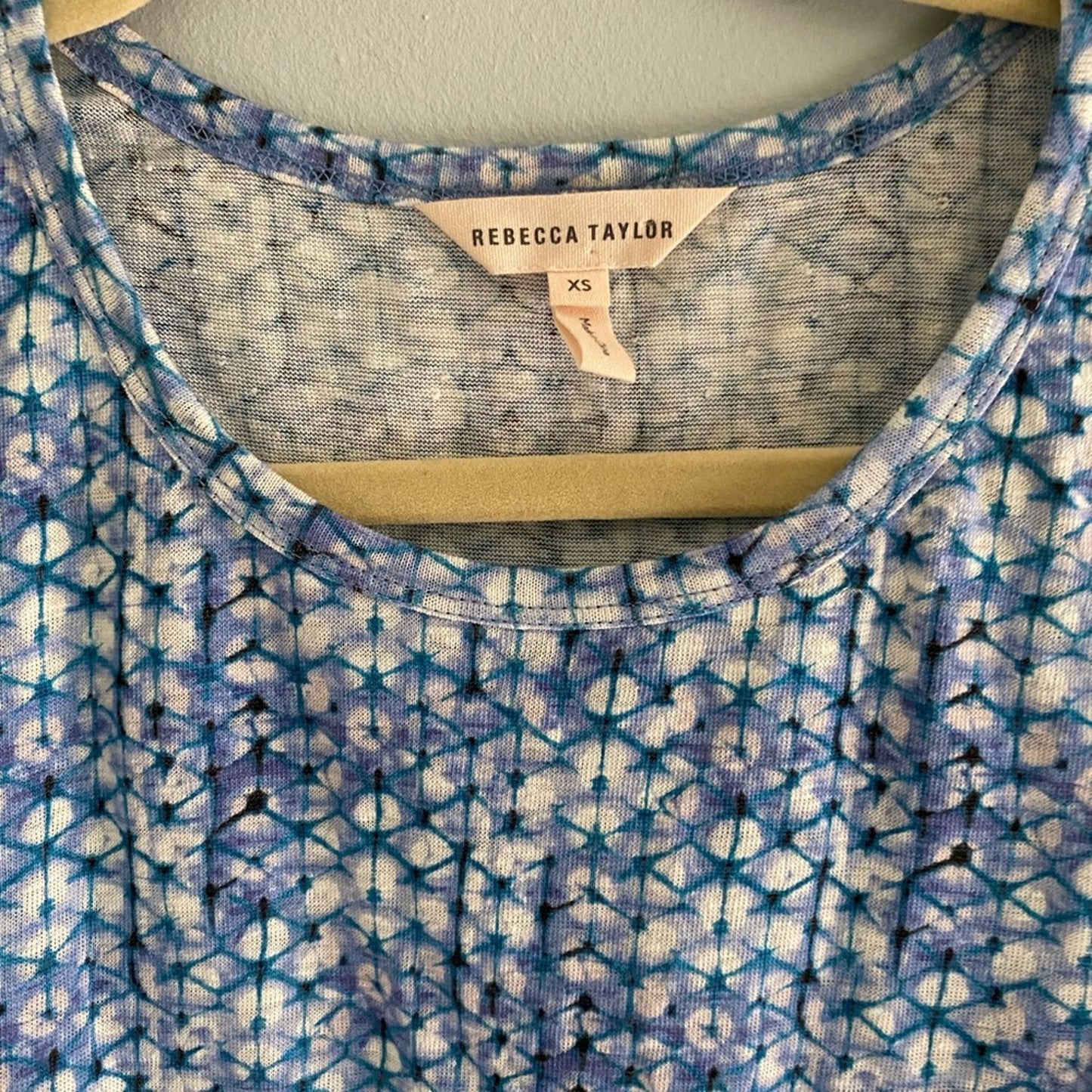 Rebecca Taylor Shibori Linen Dress Size XS