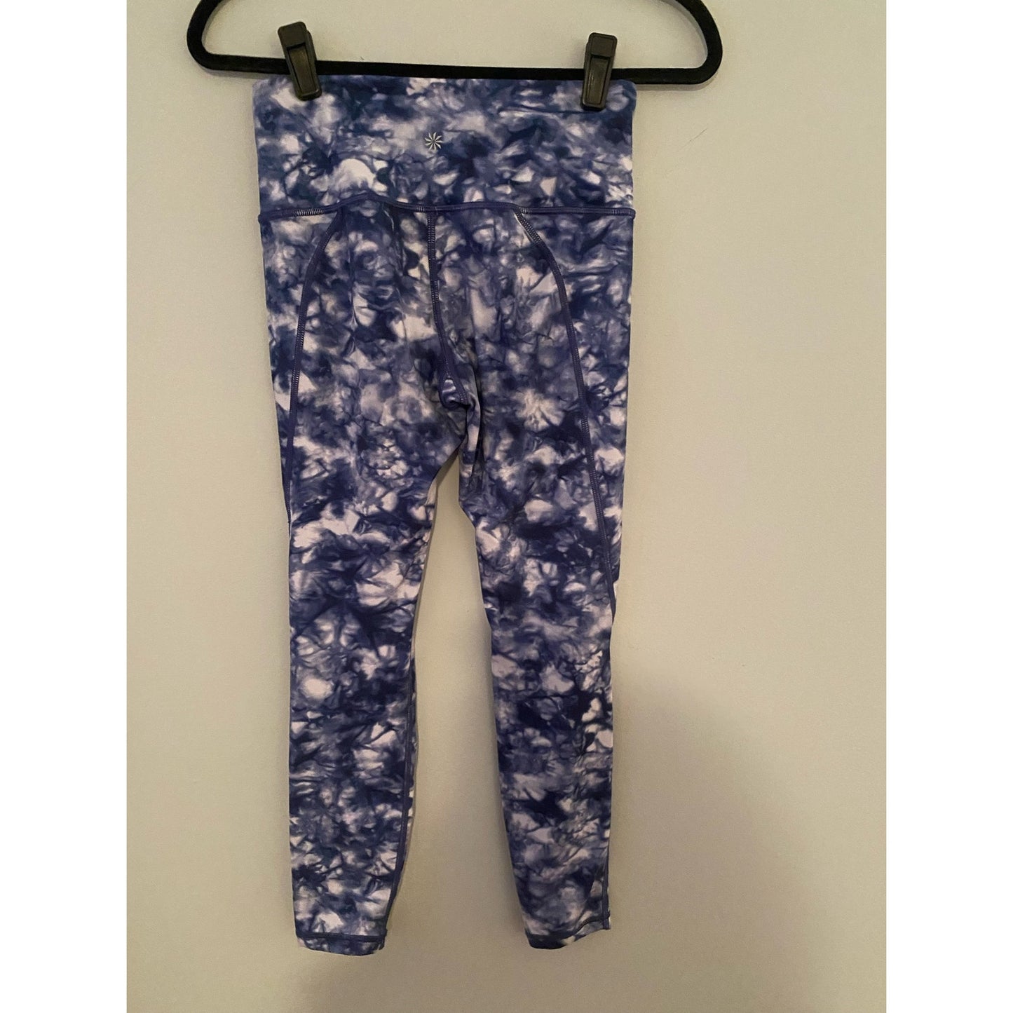 Athleta Blue Tie Dye Leggings Size XS