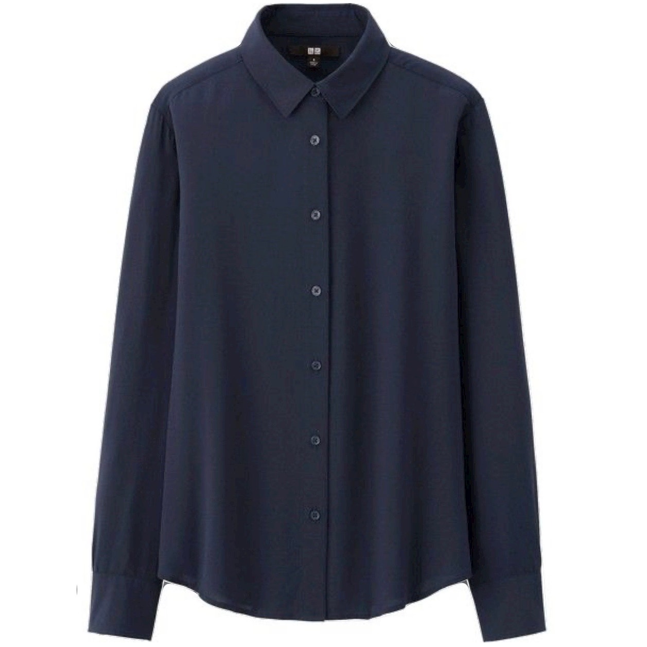 Uniqlo Navy Rayon Shirt Size M