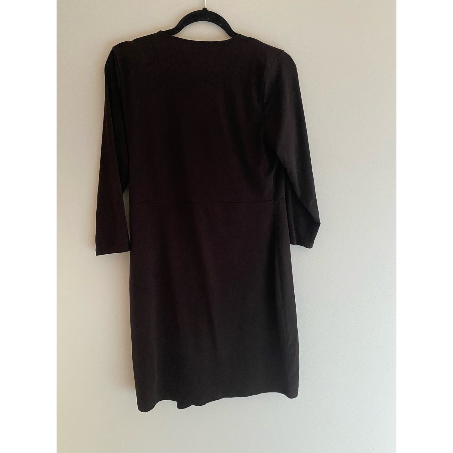 Michael Kors Faux Wrap Black Dress Size M