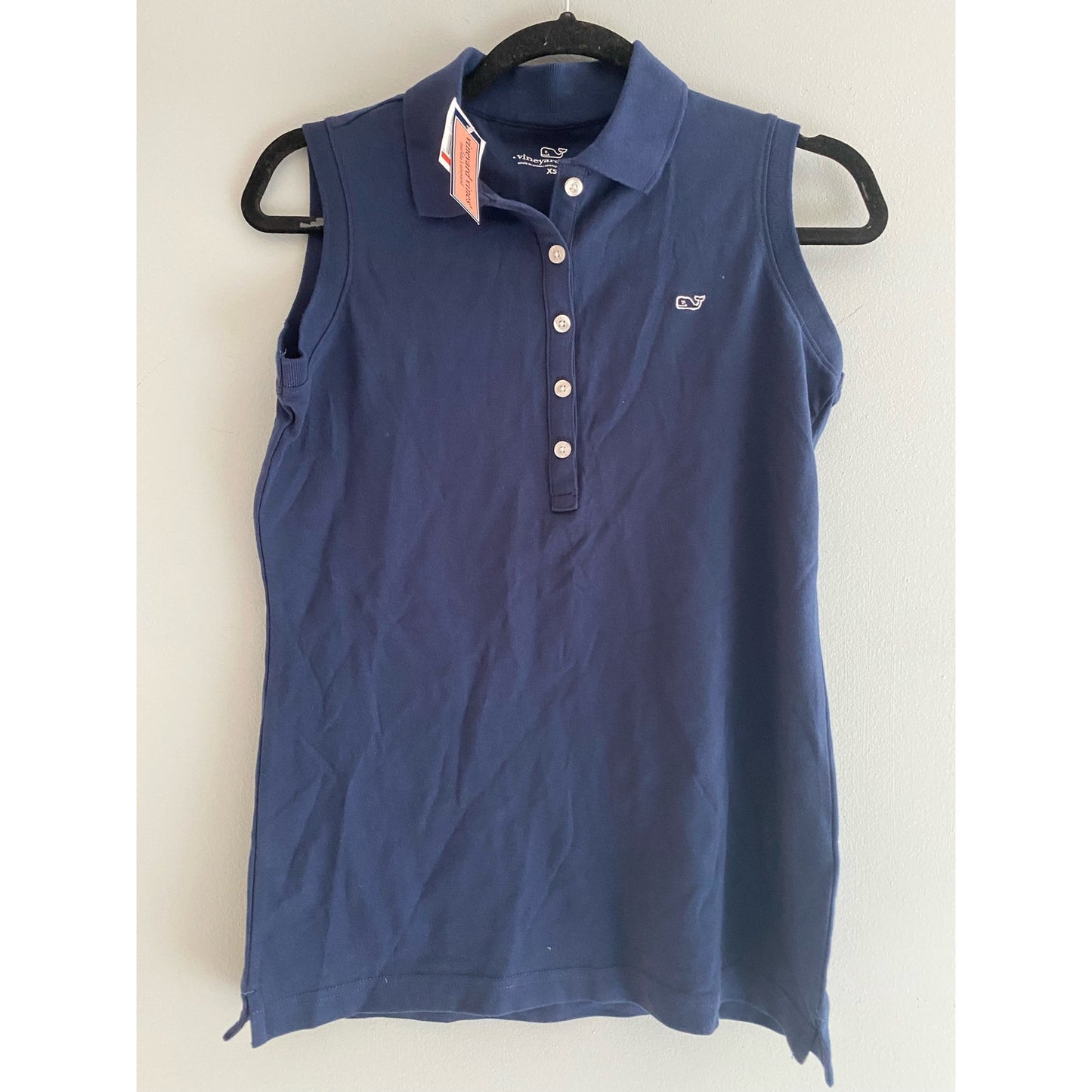 NWT Vineyard Vines Jersey Stretch Sleeveless Polo Shirt Size XS