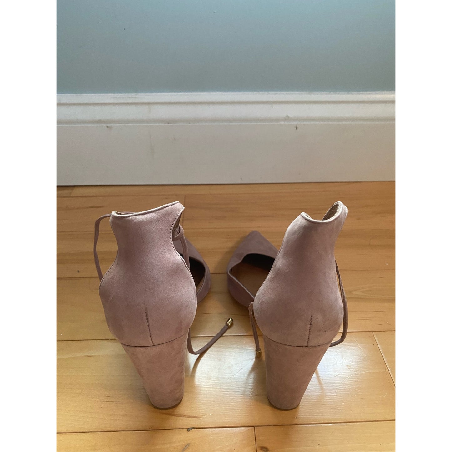 Steve Madden Nude Suede Heels Size 6.5