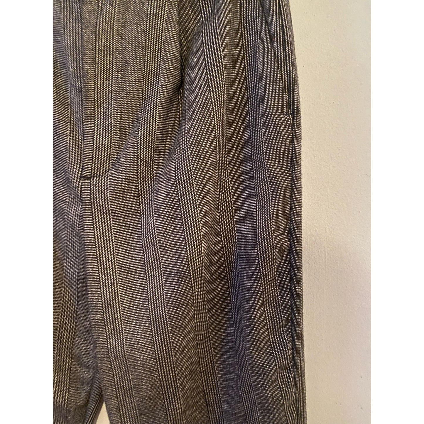 Zara Gray Plaid Wool Blend Pants Size XS