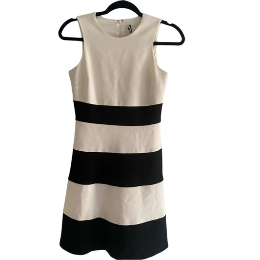 Ann Taylor Black and White Striped Dress Size 0P