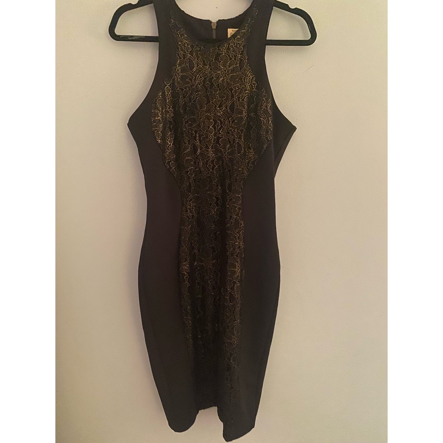 NWOT Torn By Ronny Kobo Shiran Black Lace Dress Size L