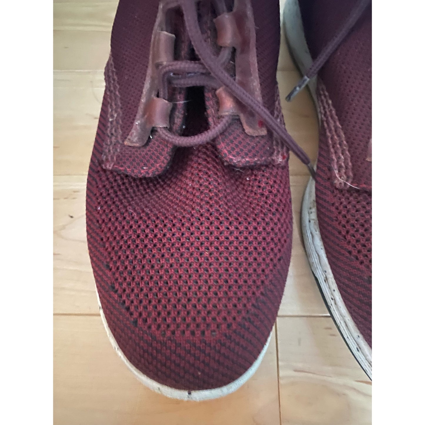 Dr. Martens Telkes Knit Oxblood Sneakers Size 10