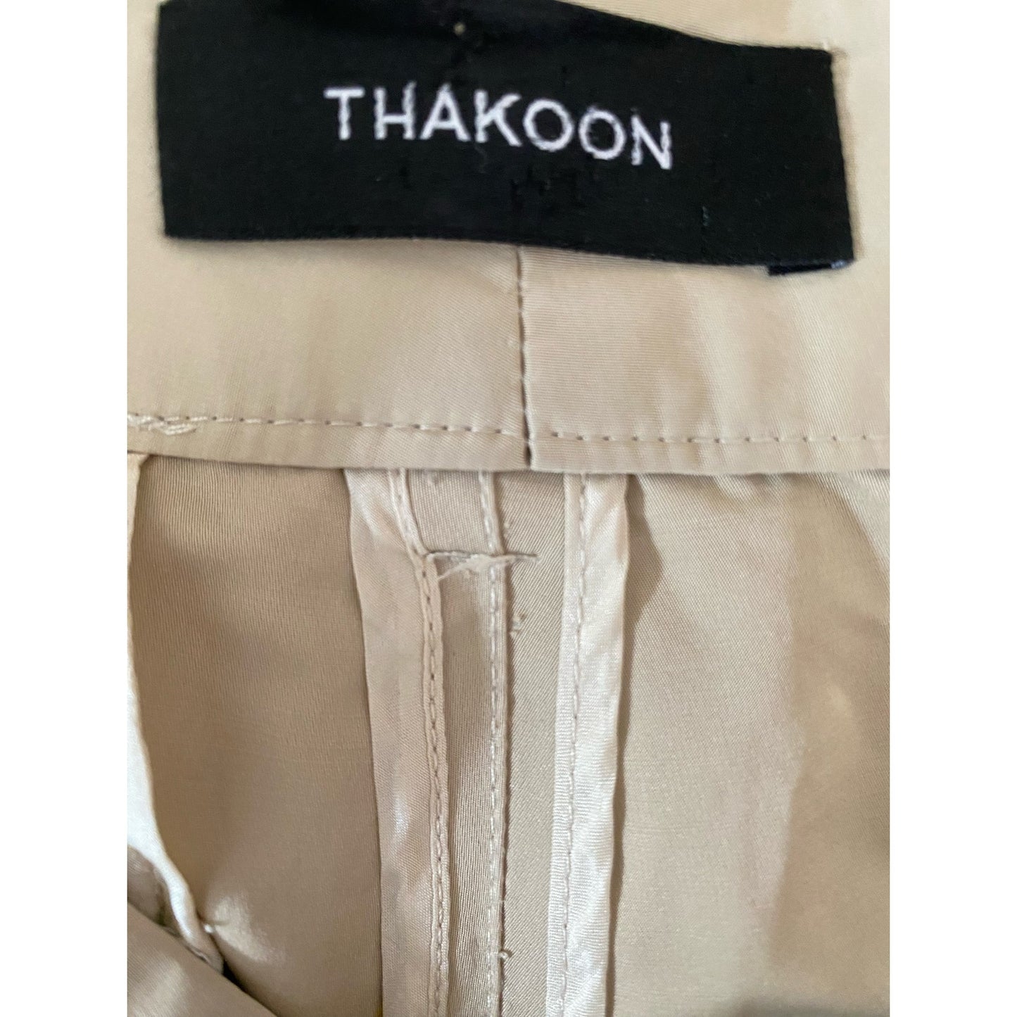 Thakoon Tan Barrel Cropped Pants Size 8