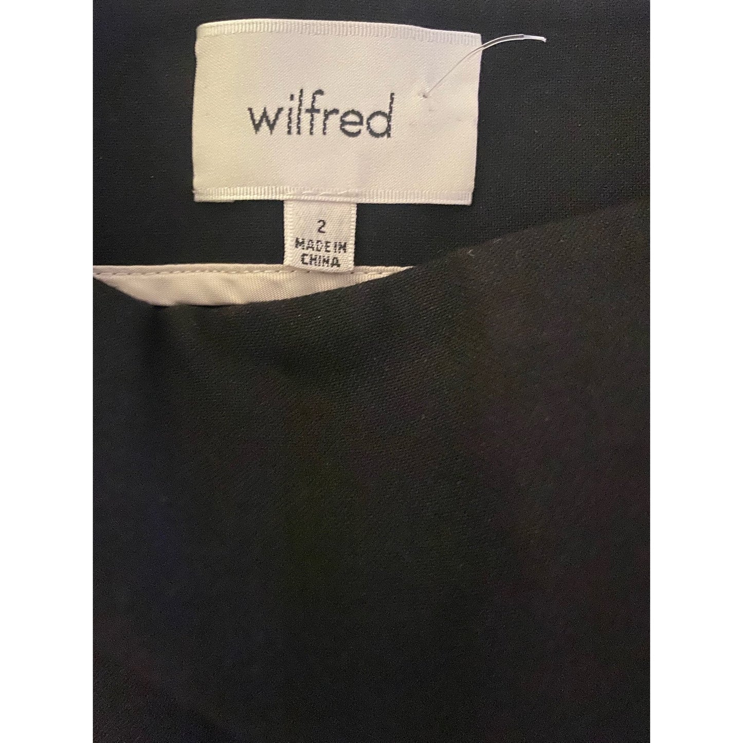 Aritzia Wilfred Ponte Clairaut Blk Mini Moto Skirt Size 2