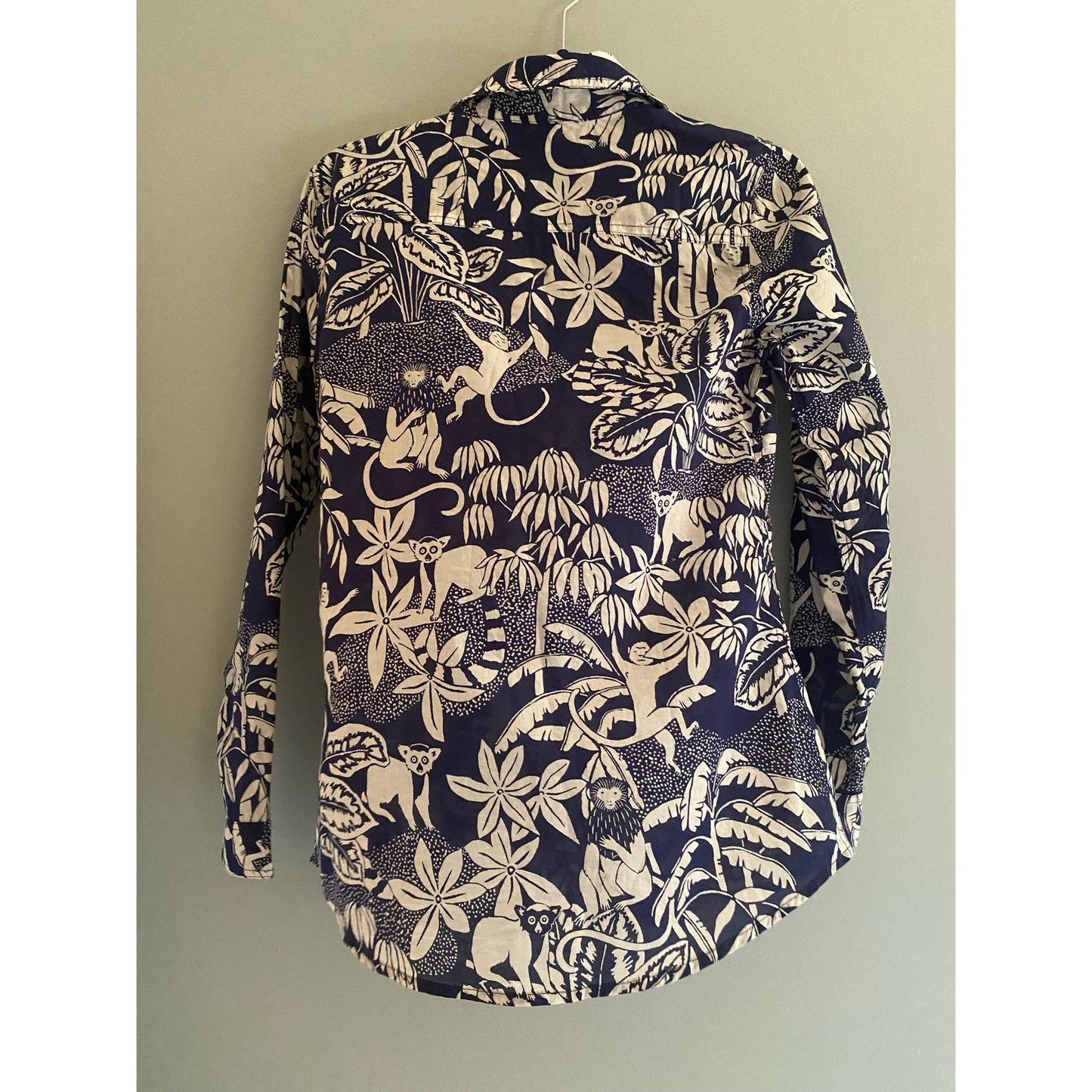 J. McLaughlin Jungle Print Shirt Size XS