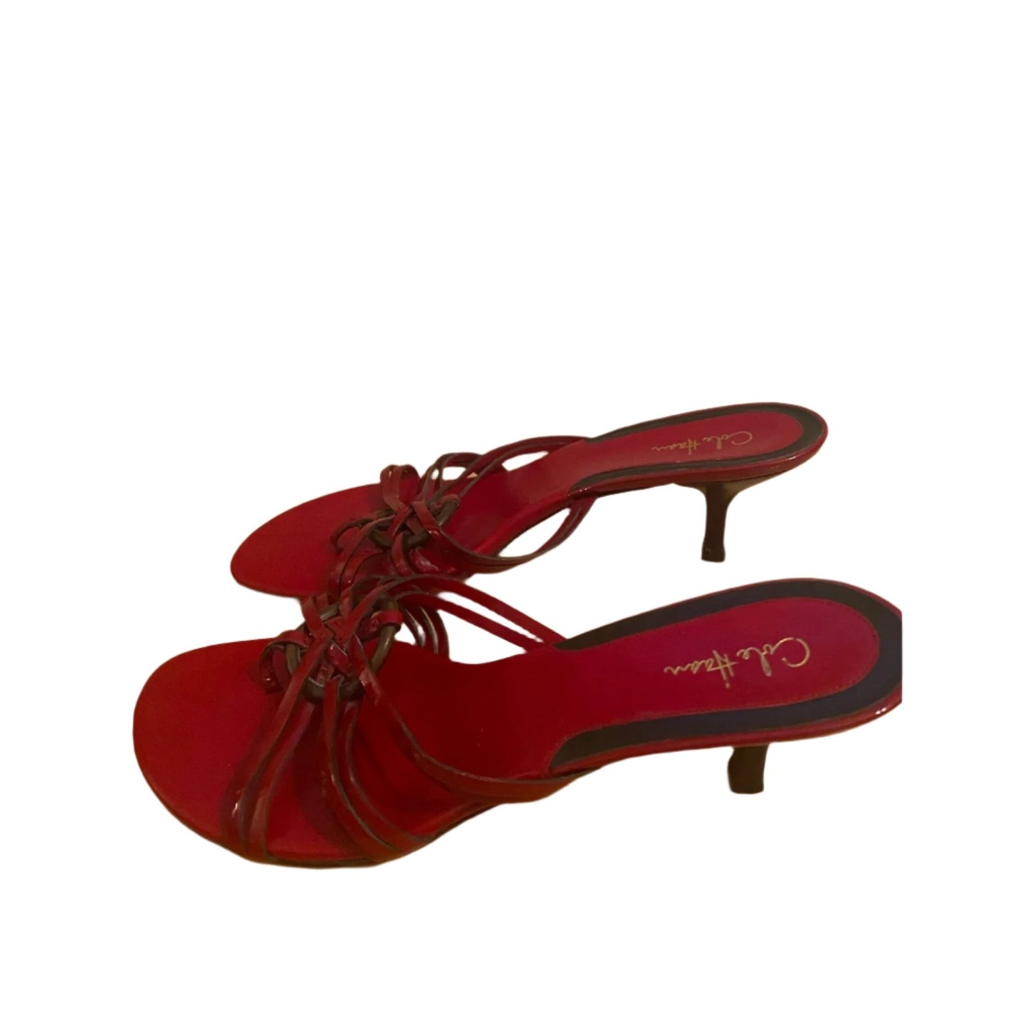 Cole Haan Red Patent Leather Sandals Size 9