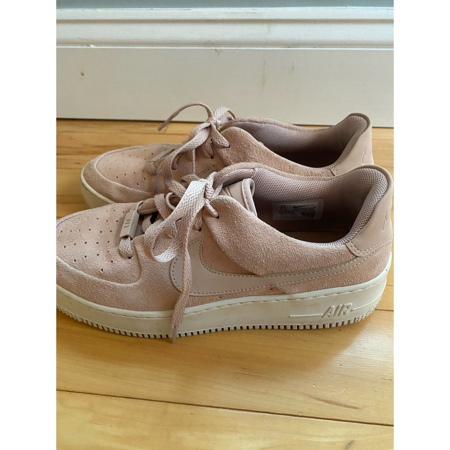 Nike Women's Air Force 1 Sage Shoes Light Pink Size 9.5