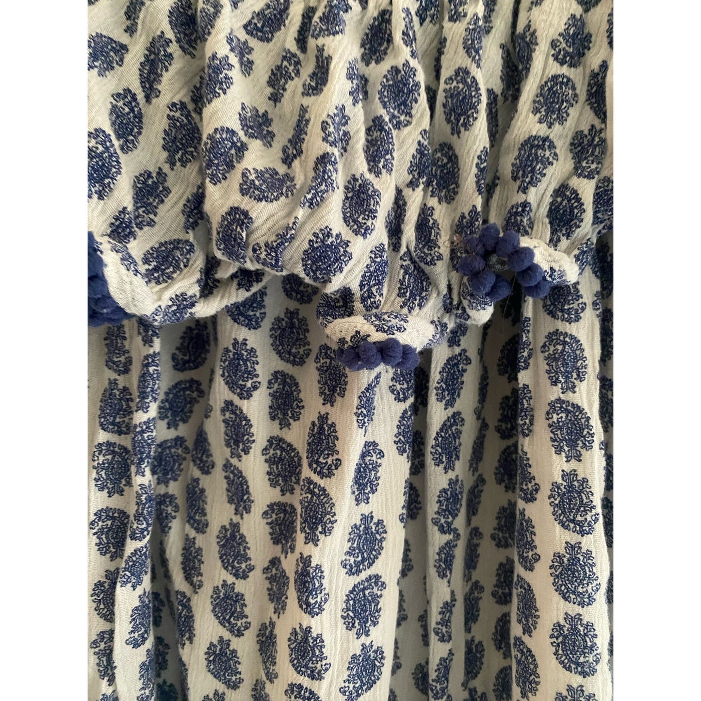 Polo Ralph Lauren Blue and White Sundress Size 6x