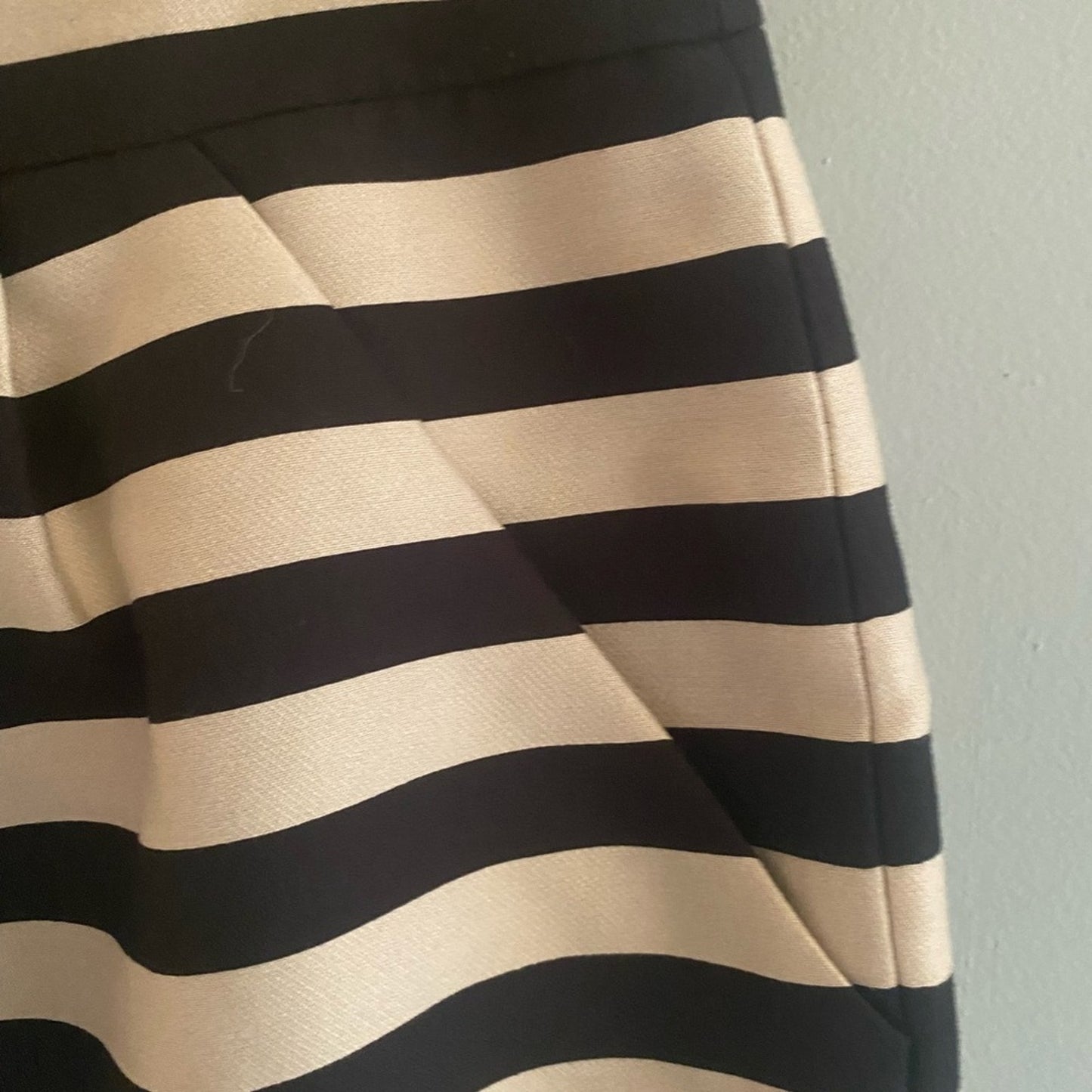 Banana Republic black and white striped pencil skirt size 6