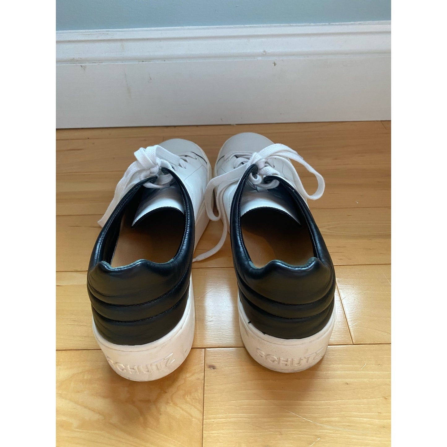 Schutz White Sneakers Size 9.5