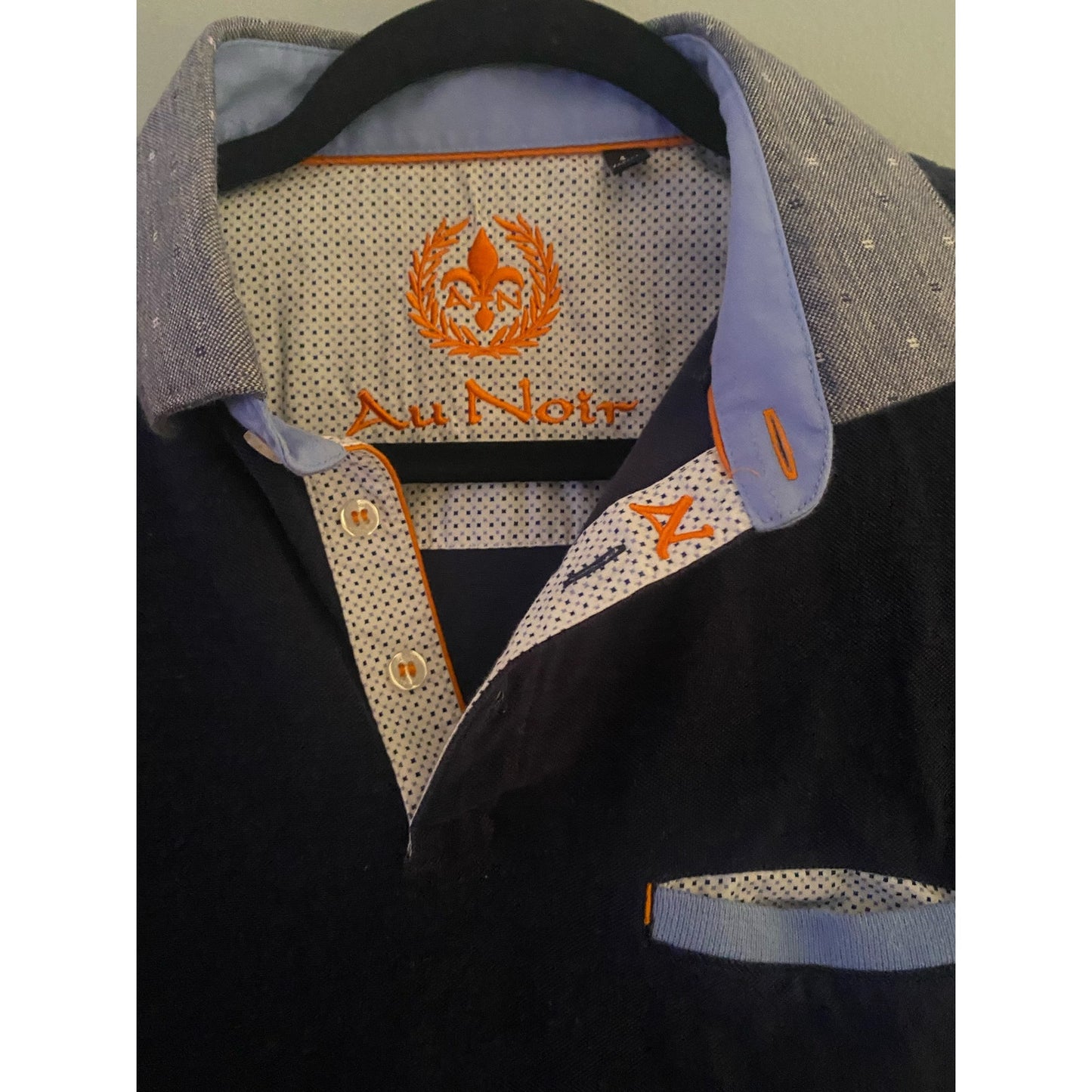 Au Noir Navy Polo Shirt Size 4