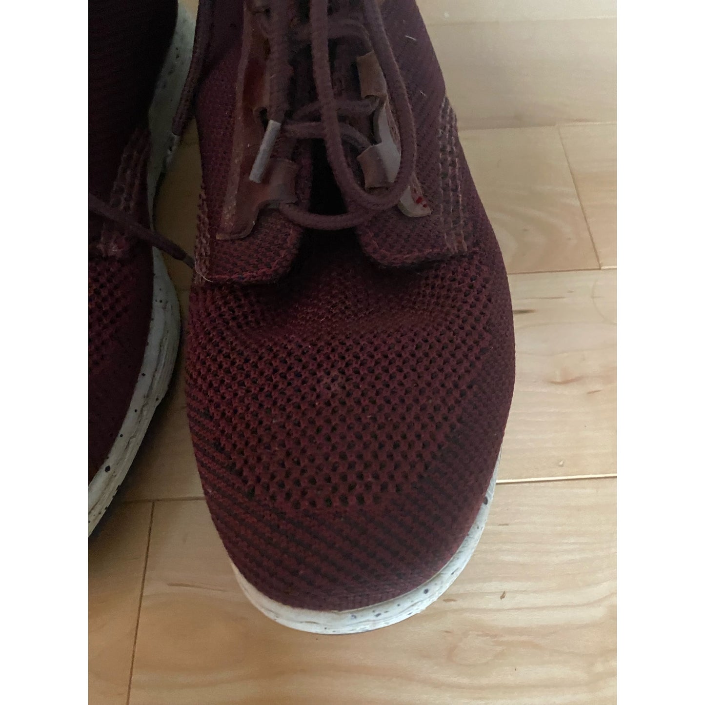 Dr. Martens Telkes Knit Oxblood Sneakers Size 10