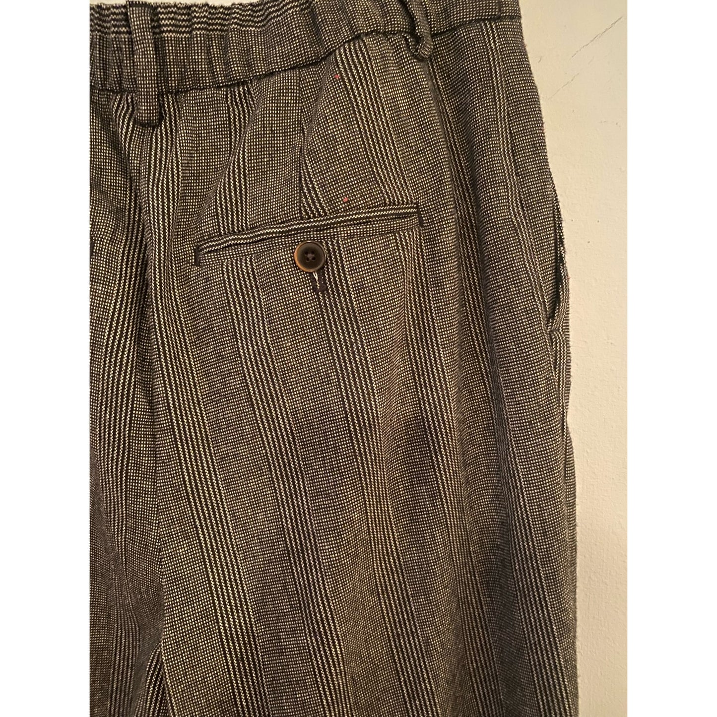 Zara Gray Plaid Wool Blend Pants Size XS