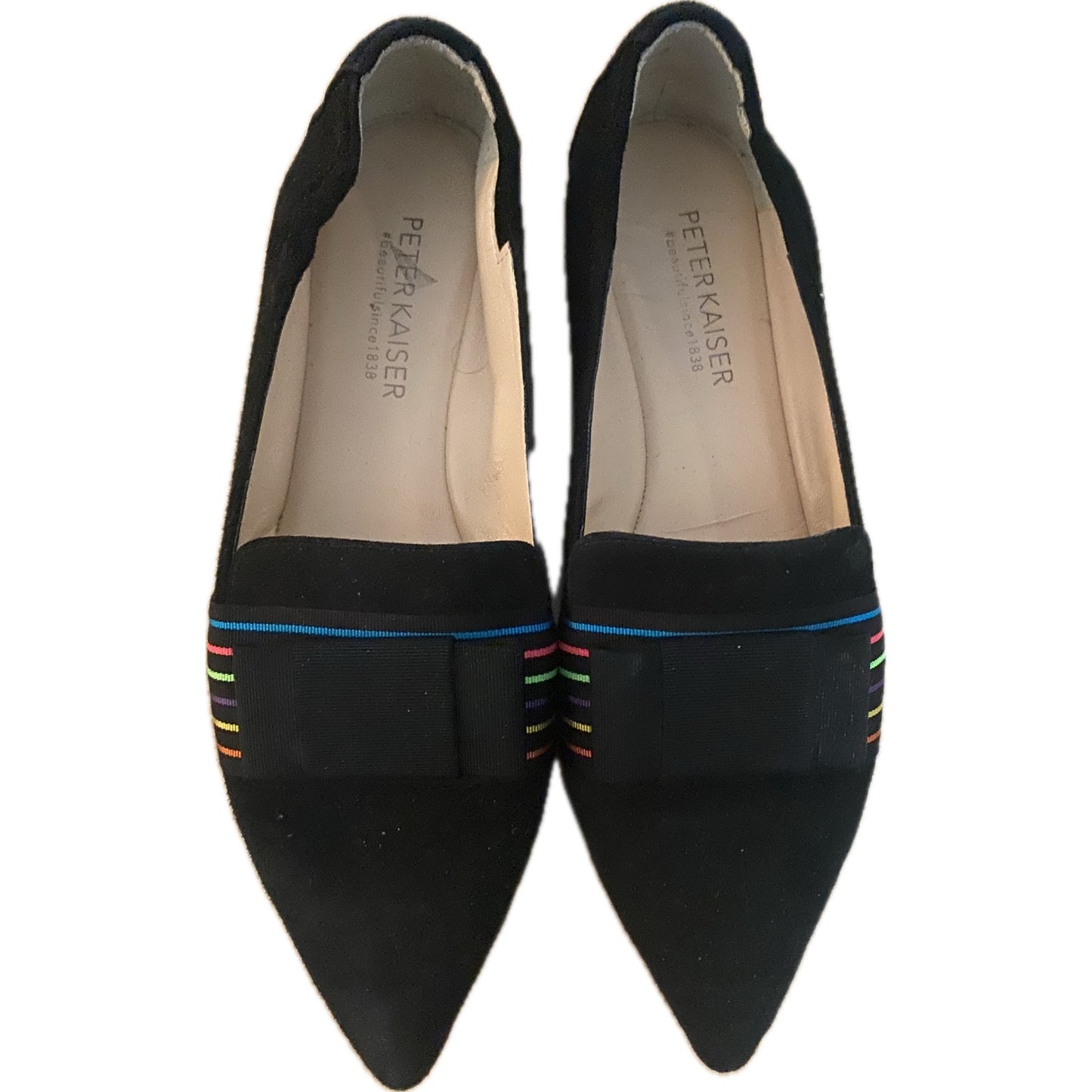 Peter Kaiser Black Suede Flats Size 4 (UK)