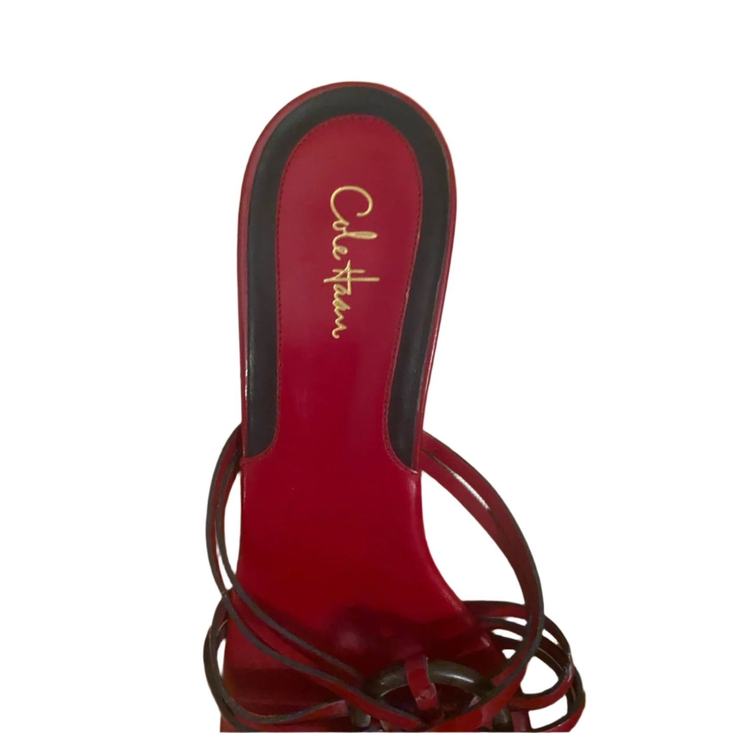 Cole Haan Red Patent Leather Sandals Size 9