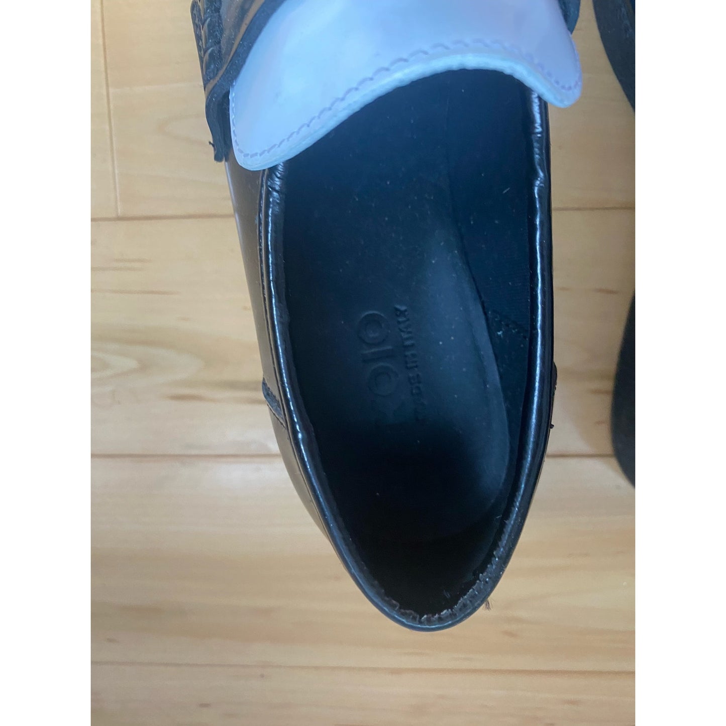 Koio Bari Black and White Loafers Size 36