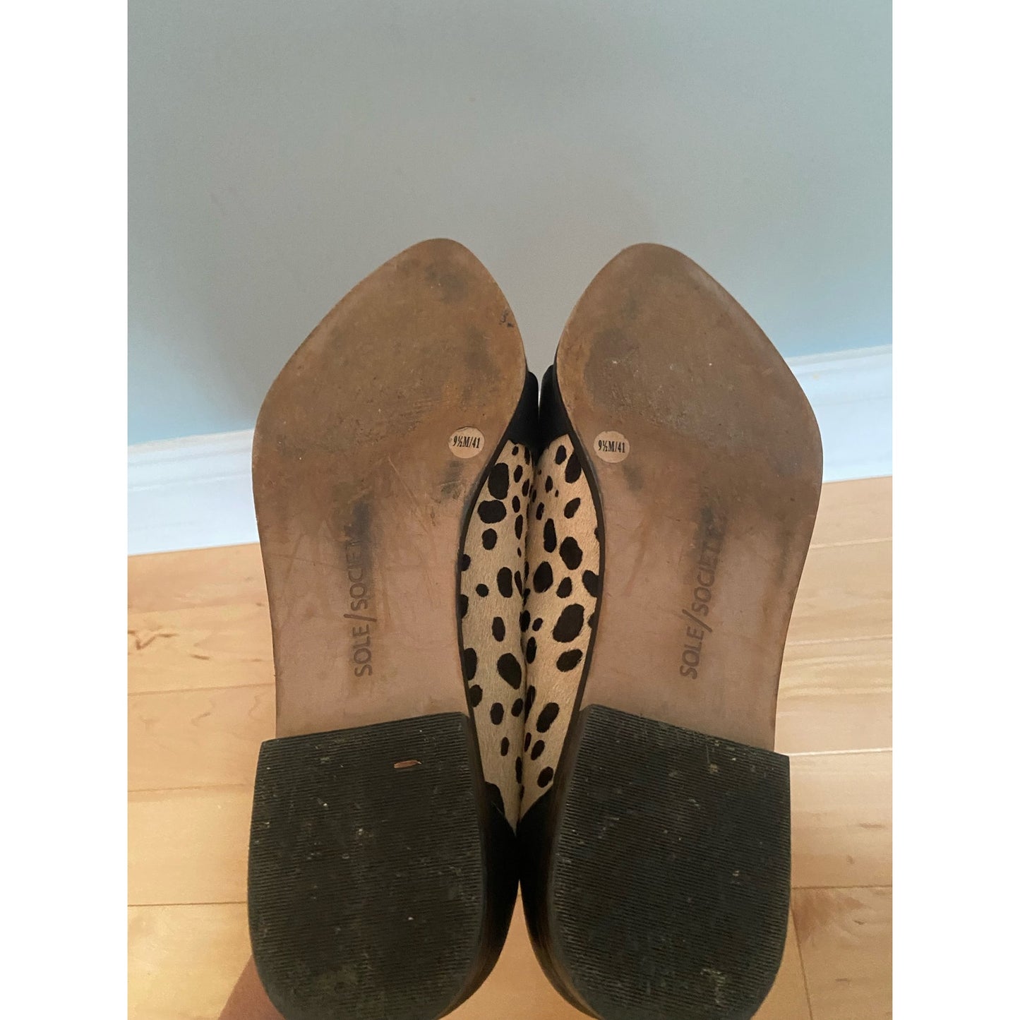 Sole Society Cheetah Print Hair Pointed Shoes Size 9.5