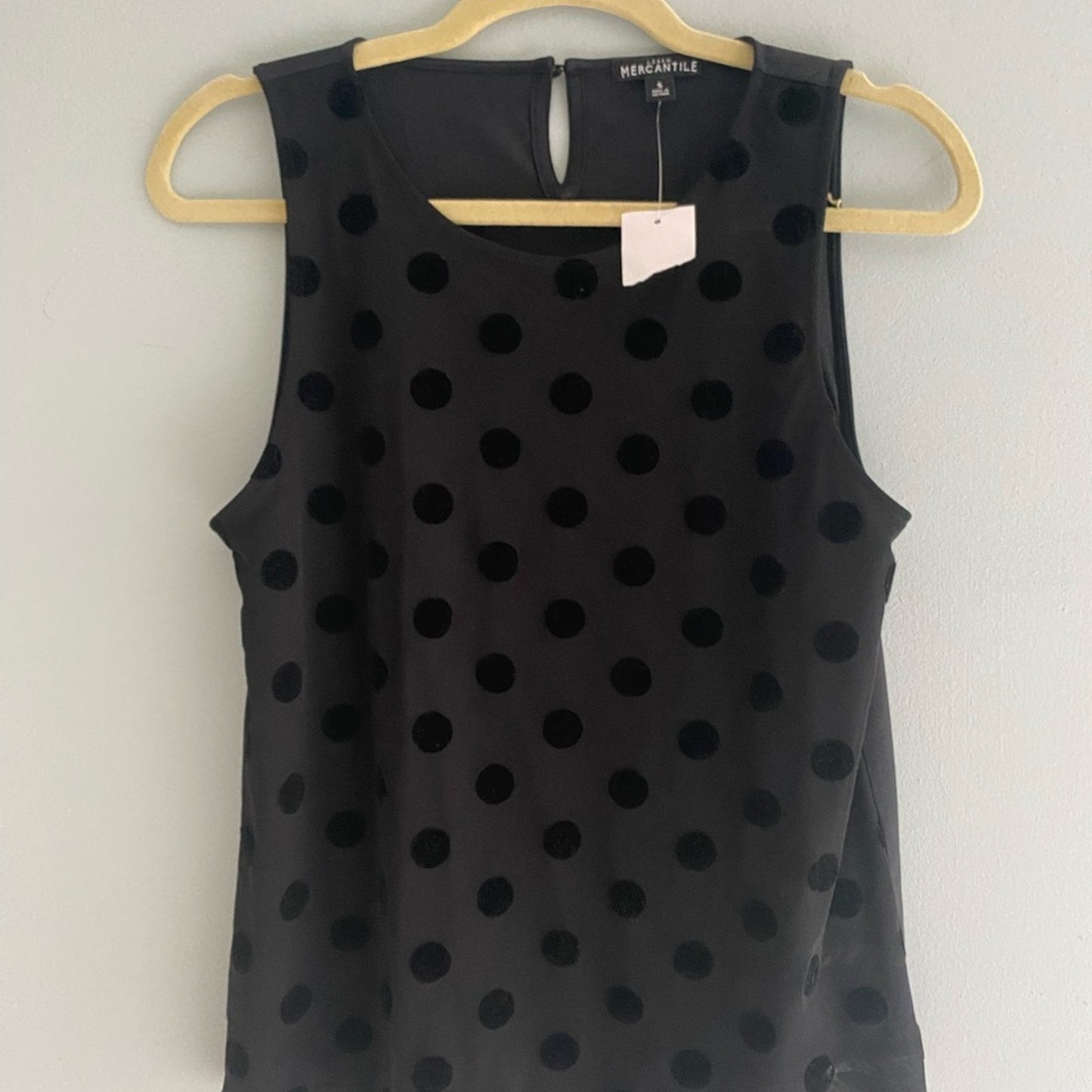 NWT J. Crew Mercantile Polka Dot Top Size S