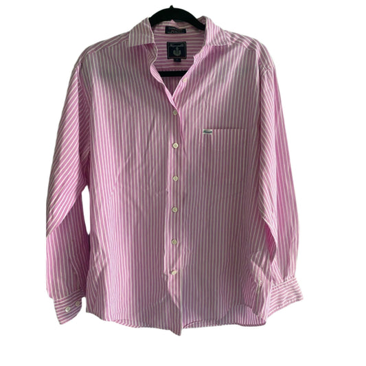 Faconnable Pink Striped Shirt Size M